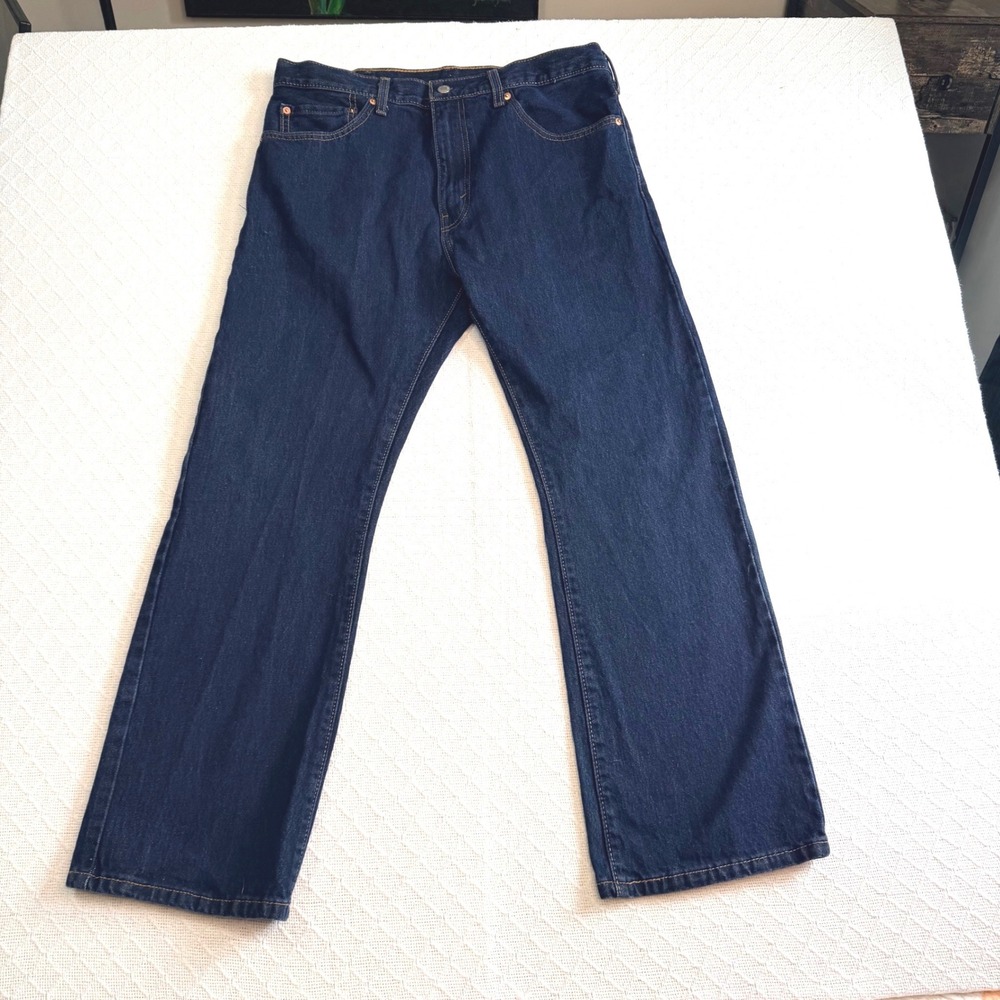 Levis 517 Bootcut Jeans Mens 36x30 Dark Wash Indigo Denim Pants 517-0216